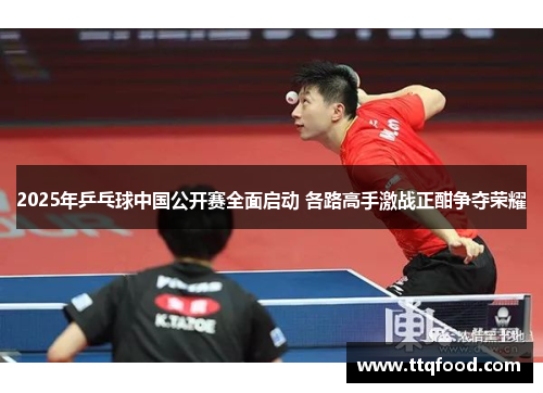 2025年乒乓球中国公开赛全面启动 各路高手激战正酣争夺荣耀